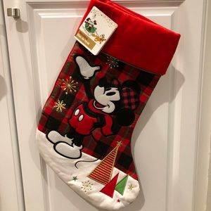 Disney Mickey flannel Christmas stocking